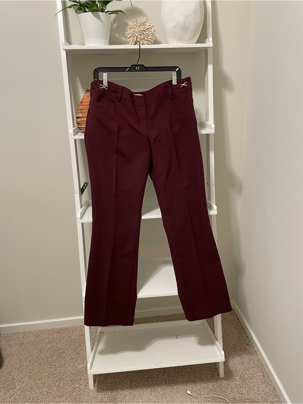New York & Company Woman’s Tailored Wine Dress Pants